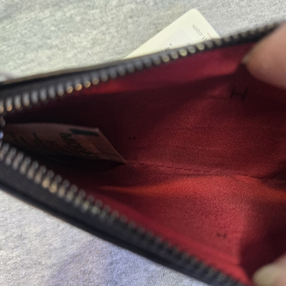 NWT Hammitt Black and Red Leather Gunmetal Hardware 210 West Wallet - Picture 8 of 12